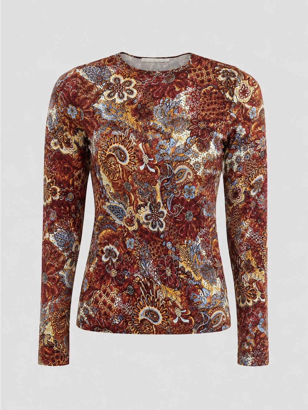 Marie Oliver • Hazel stretch knit Jasper paisley top
